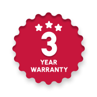 3 year hardware warranty